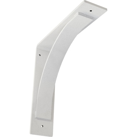 Ekena Millwork Morris Steel Bracket, Hammered White 3"W x 12"D x 12"H BKTM03X12X12MOHWH